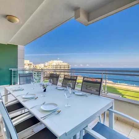Stunning Seafront Lux Cambridge Wt Pool Apartment Sliema